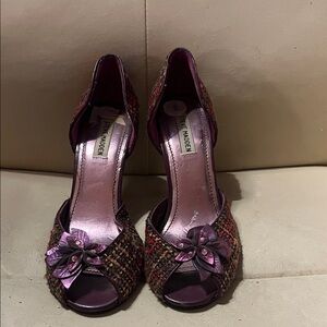 Never Worn!!! Steve Madden Multicolor Peep Toe Heels